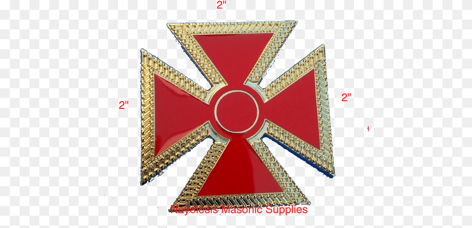 Kt 2quot Inches Red Enamel Uniform Maltese Uniform Cross Emblem, Accessories, Symbol, Jewelry, Badge Free Transparent Png