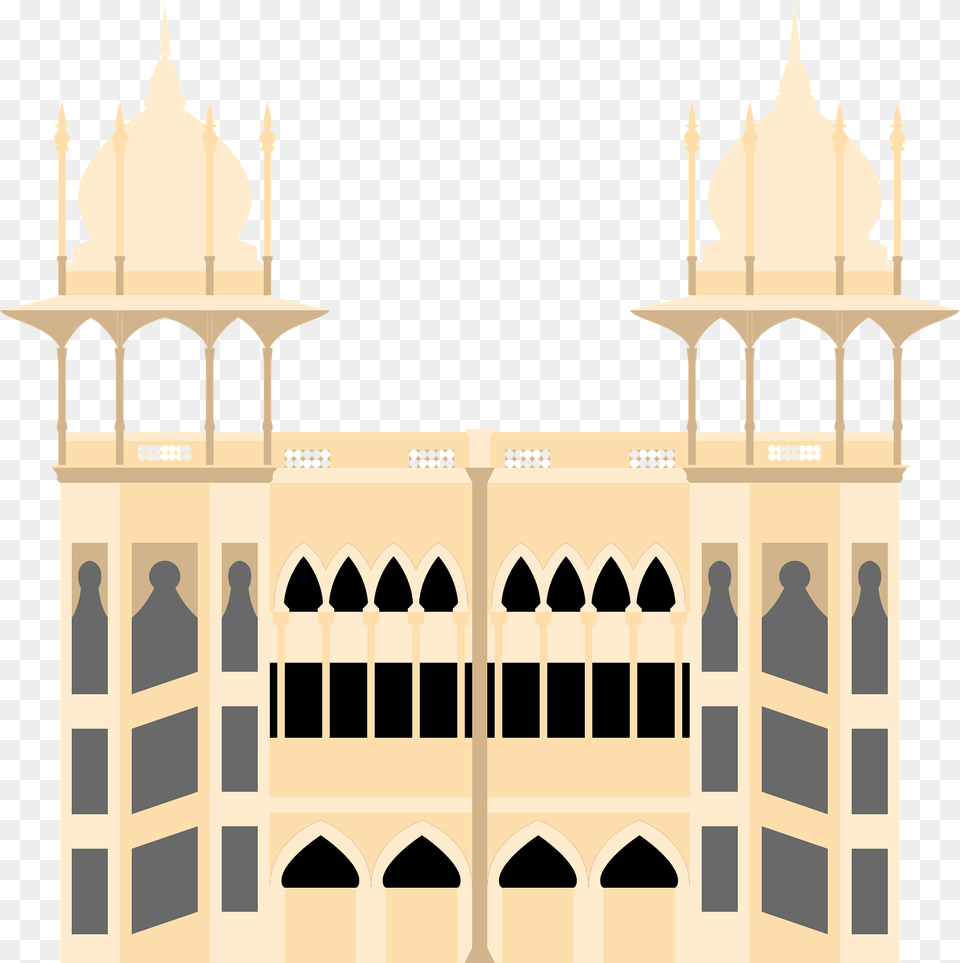 Kuala Lumpur Railway Station South West Corner Clipart, Architecture, Building, Dome, Mosque Png