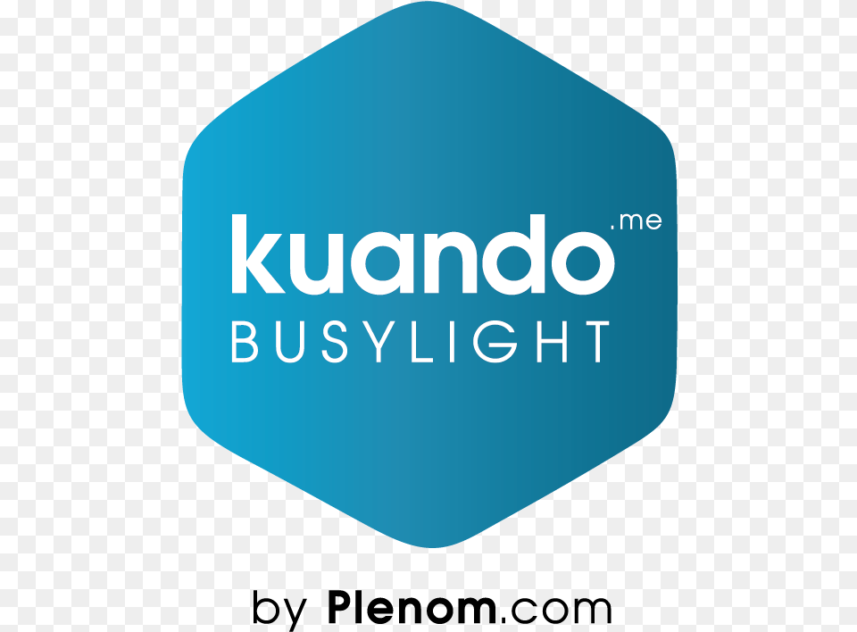 Kuando Busylight Hexagon By Plenom Logo Graphic Design, Sticker, Disk, Sign, Symbol Png