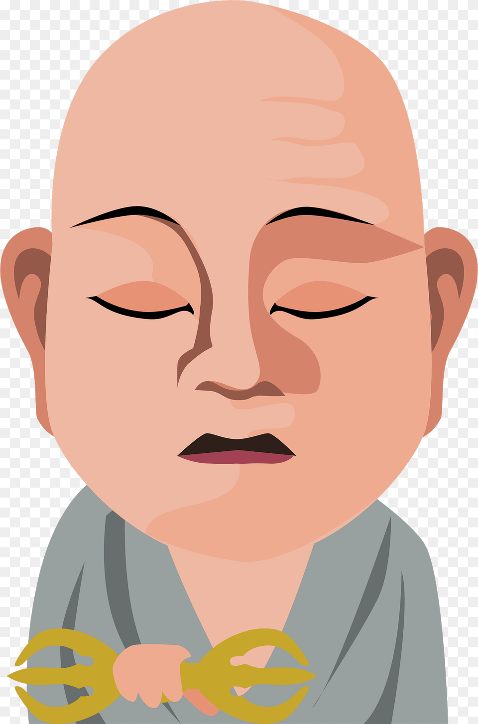 Kukai Clipart, Head, Person, Face, Baby Free Png Download