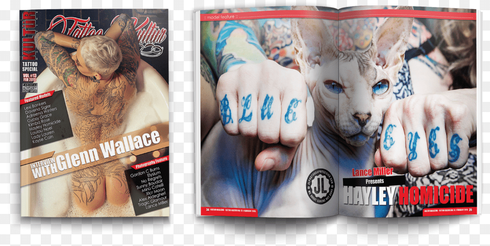 Kultur Magazine Vol 13 2 Render1 Flyer, Tattoo, Skin, Person, Advertisement Png Image