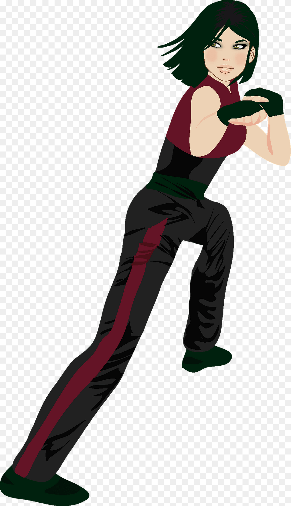 Kung Fu Girl Clipart, Clothing, Pants, Adult, Person Png Image