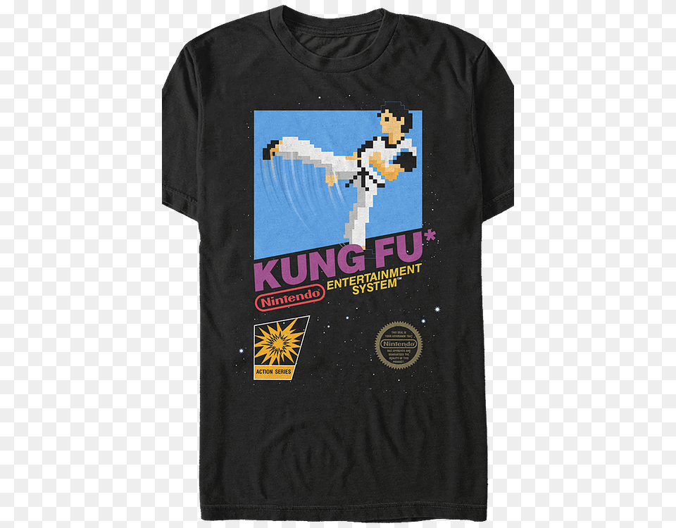 Kung Fu Nintendo Game, Clothing, Shirt, T-shirt, Person Free Png Download