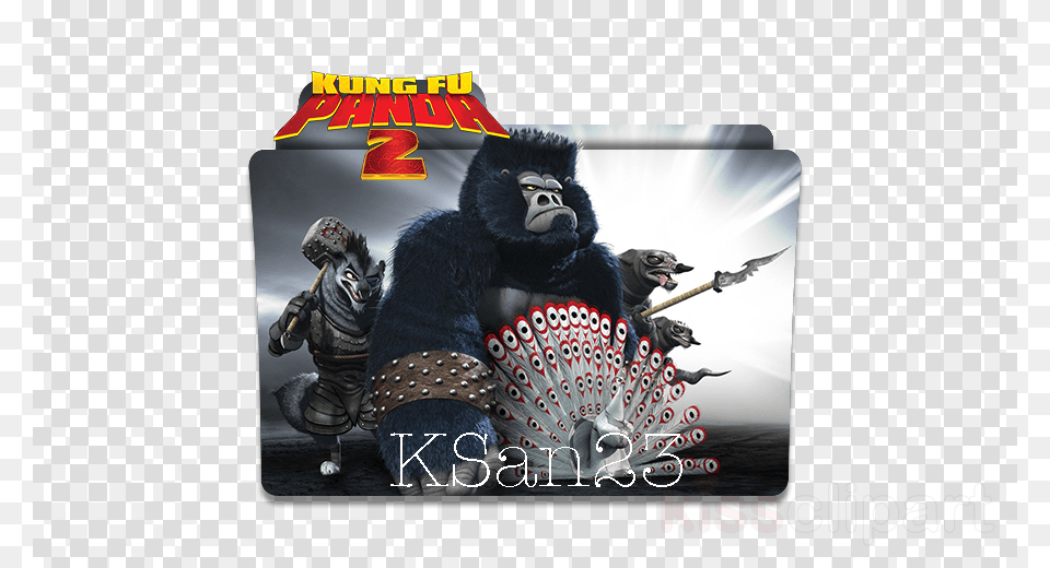 Kung Fu Panda 2 Gorilla Clipart Po Paramount Pictures, Animal, Ape, Mammal, Wildlife Png Image