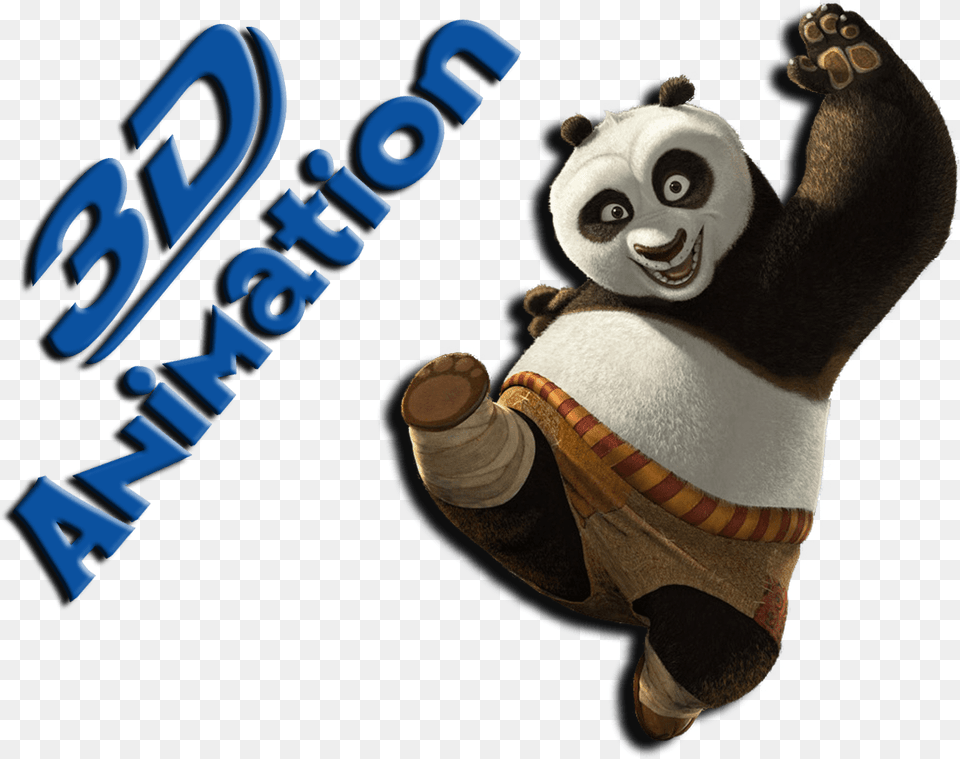 Kung Fu Panda, Animal, Bear, Giant Panda, Mammal Free Png Download