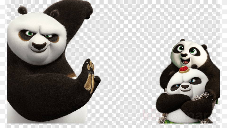 Kung Fu Panda Clipart Po Giant Panda Kung Kungfu Panda, Animal, Bear, Giant Panda, Mammal Png