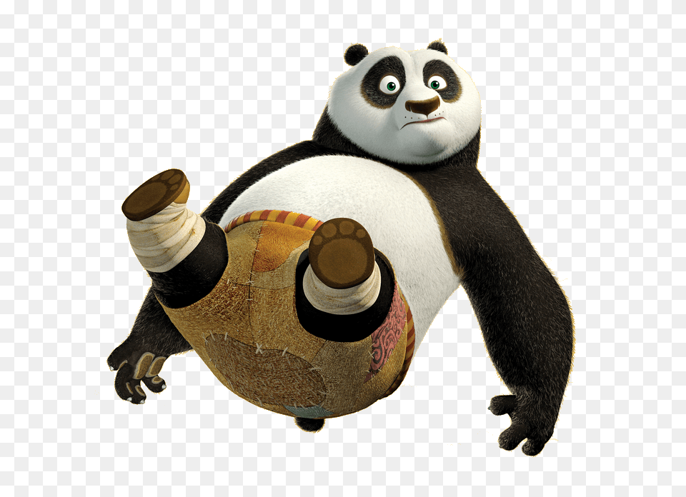 Kung Fu Panda Falling, Animal, Bear, Giant Panda, Mammal Free Png