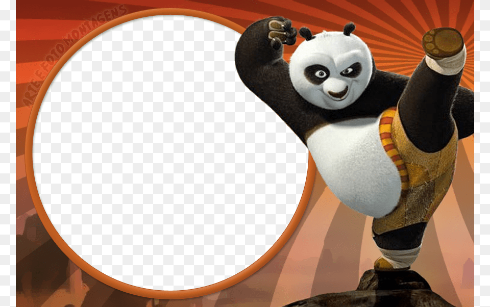 Kung Fu Panda Frame Kung Fu Panda, Cartoon, Animal, Bear, Giant Panda Free Transparent Png