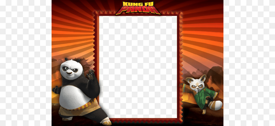 Kung Fu Panda Kids Photo Frame Kung Fu Panda Border Free Transparent Png