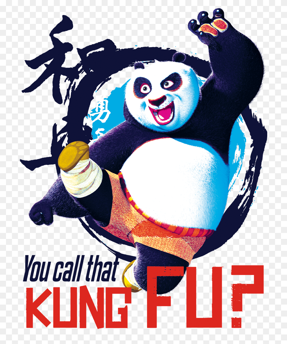 Kung Fu Panda Kung Fu Mens Regular Fit T Shirt, Advertisement, Poster, Animal, Bird Png