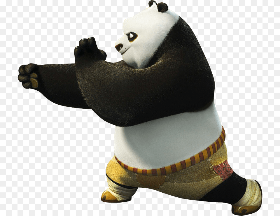 Kung Fu Panda Left Fighting, Animal, Wildlife, Bear, Giant Panda Png