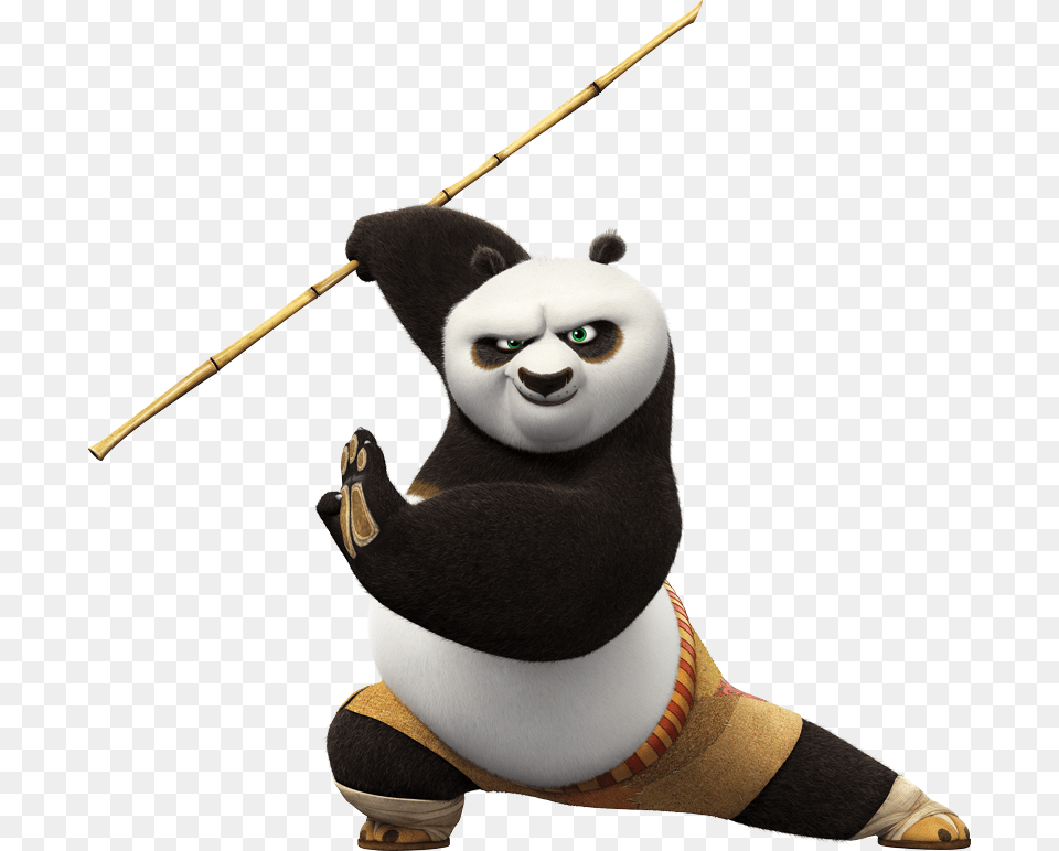 Kung Fu Panda Pose, Animal, Bear, Giant Panda, Mammal Png Image