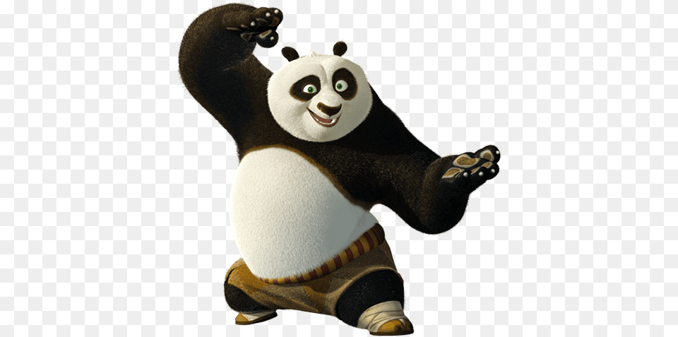 Kung Fu Panda Right Fight, Animal, Bear, Mammal, Wildlife Free Png Download