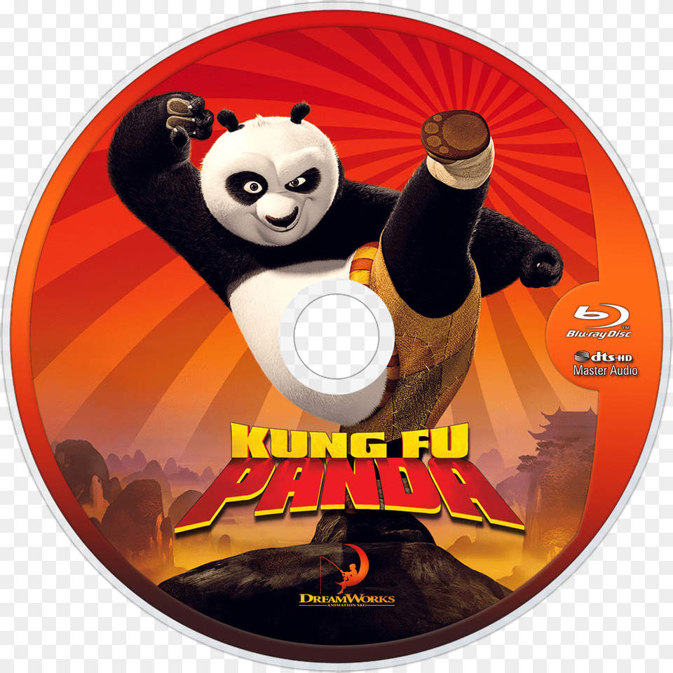 Kung Fu Panda The Junior Novel, Disk, Dvd, Animal, Bear Png Image
