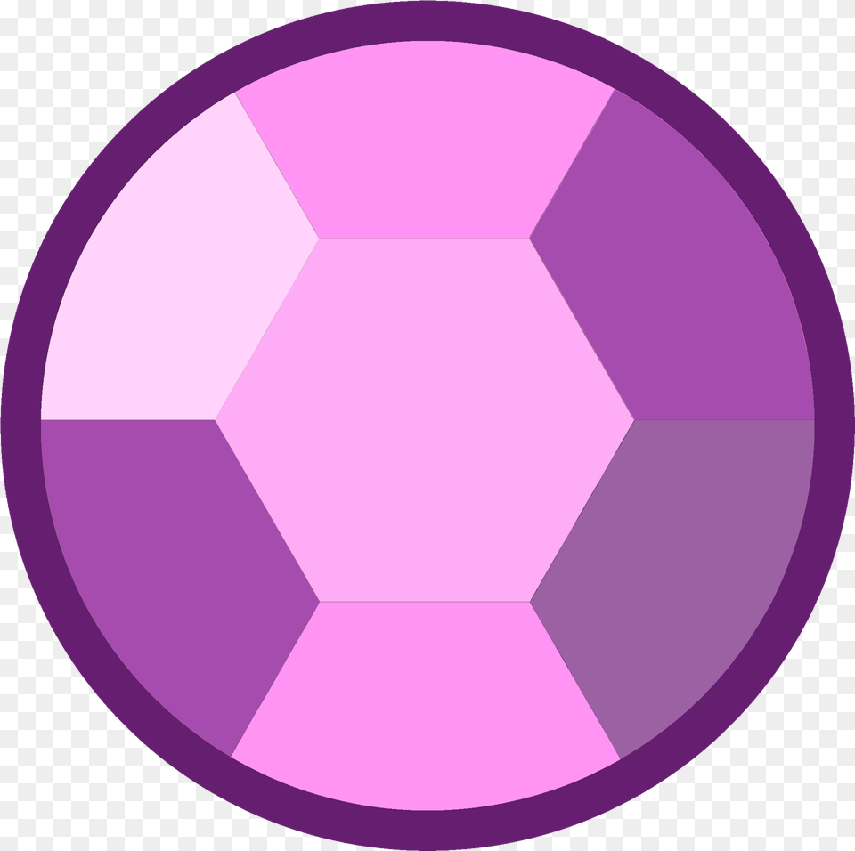 Kunzite Gemstone Circle, Purple, Ball, Football, Soccer Free Png Download