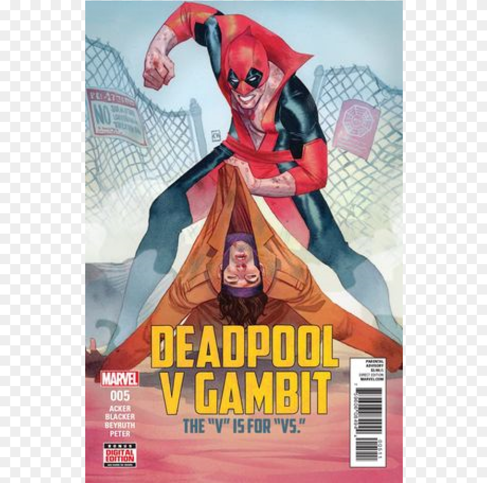 Kupete Comics 2016 11 Deadpool V Gambit Gambit Vs Deadpool, Book, Publication, Adult, Female Free Png Download