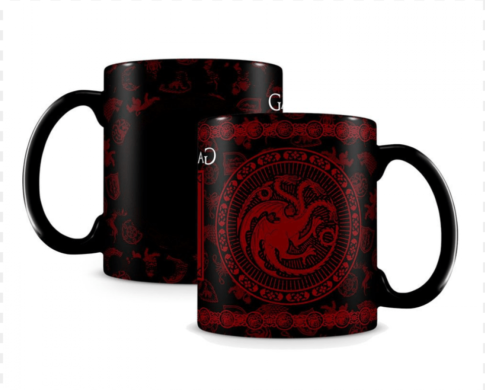 Kupete Heat Changing Mug Game Of Thrones Targaryen Targaryen Ajndktrgyak, Cup, Beverage, Coffee, Coffee Cup Free Png Download