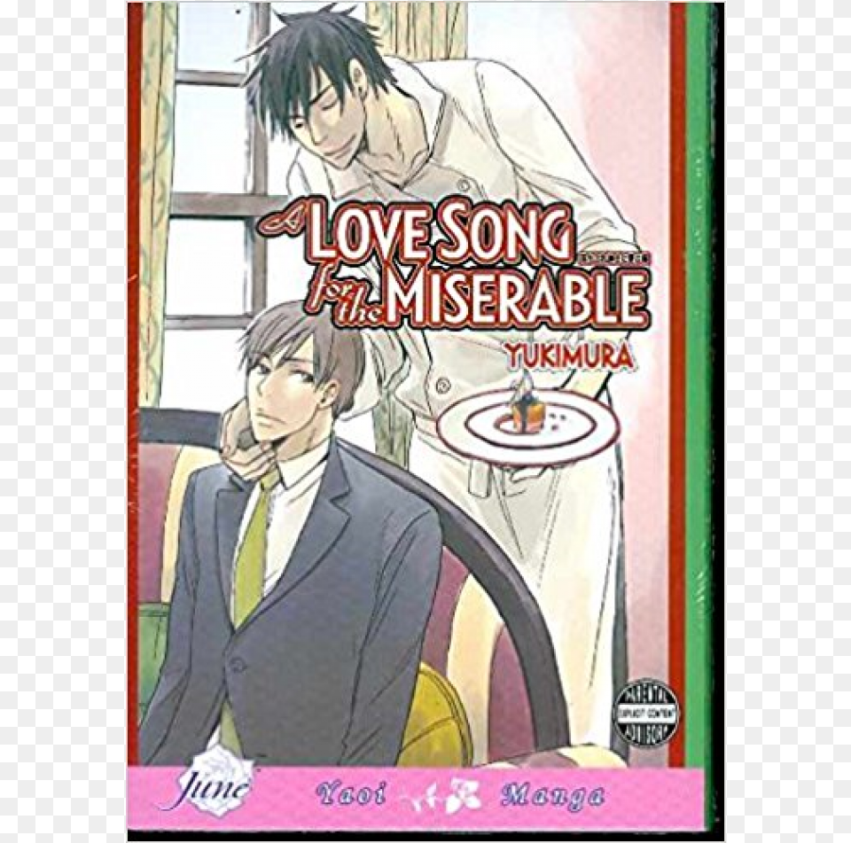 Kupete Manga Yaoi Love Song For The Miserable, Book, Comics, Publication, Adult Png Image