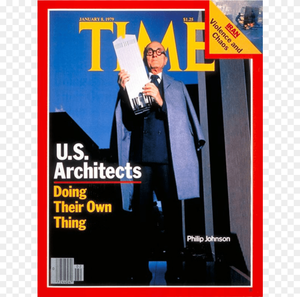 Kupete Time Magazine 1979 01 Philip Johnson Time, Publication, Male, Adult, Person Free Png Download