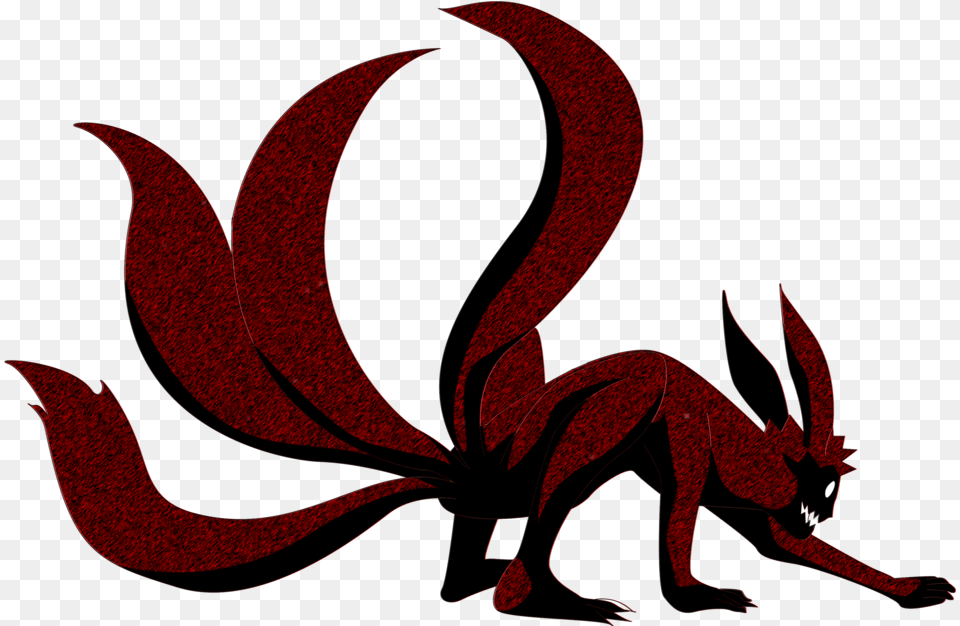 Kurama Kyuubi Naruto Anime Ninetails Ninetailedfoxdemon Naruto Uzumaki Four Tail, Dragon, Adult, Female, Nature Png