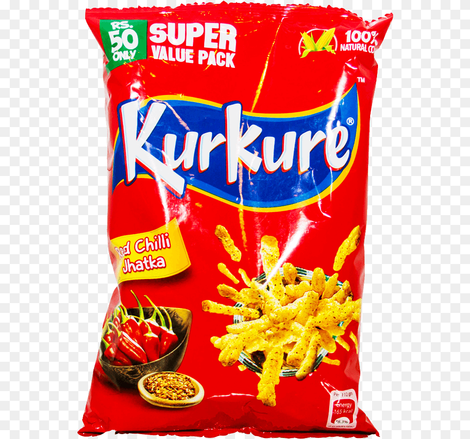 Kurkure Chips Red Chili Jhatka 112 Gm Kurkure, Food, Snack, Ketchup Png Image