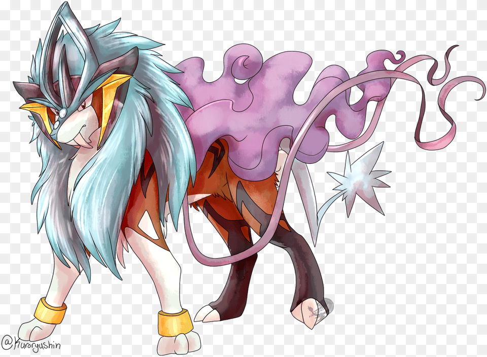 Kuro Commissions Closed On Twitter Trickyfusions Pokemon Or Suicune Raikou, Publication, Book, Comics, Adult Png