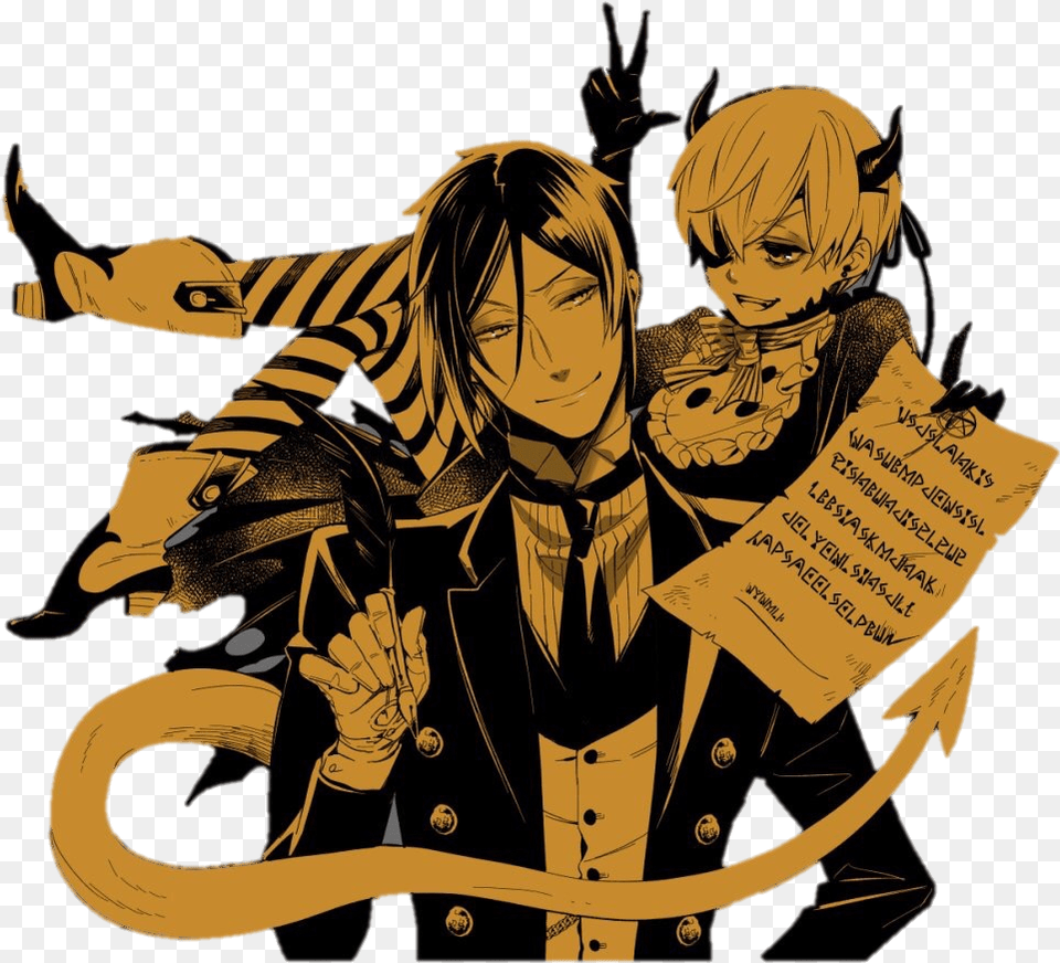 Kuroshitsuji Black Butler And Sebastian Michaelis Ciel And Sebastian Halloween, Publication, Book, Comics, Adult Free Transparent Png