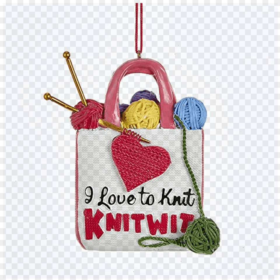 Kurt Adler Love To Knitting Crochet, Accessories, Bag, Handbag Free Transparent Png