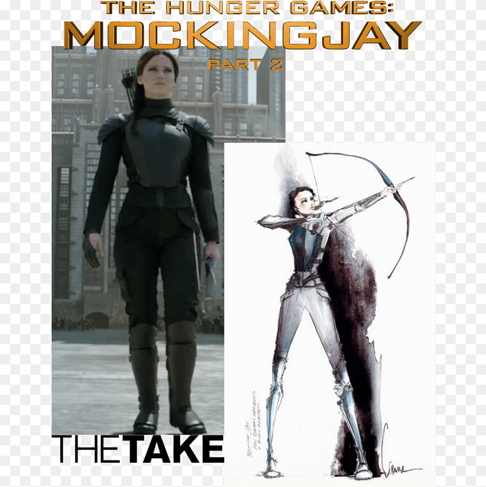 Kurt And Bart Custom Made Battle Suit As Seen On Katniss Hunger Games Mockingjay Drawing, Adult, Person, Female, Costume Free Png