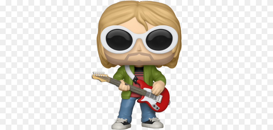 Kurt Cobain Funko Pop, Guitar, Musical Instrument, Baby, Person Png