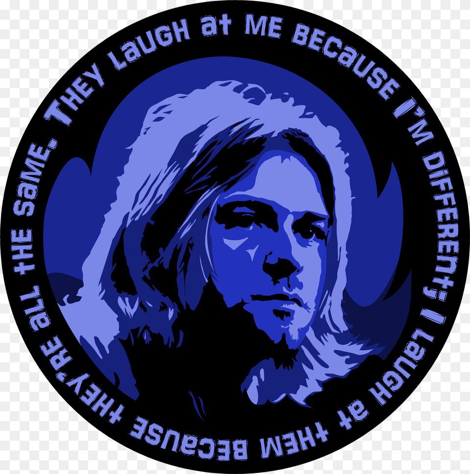 Kurt Cobain Kurt Cobain Transparent, Logo, Adult, Male, Man Free Png
