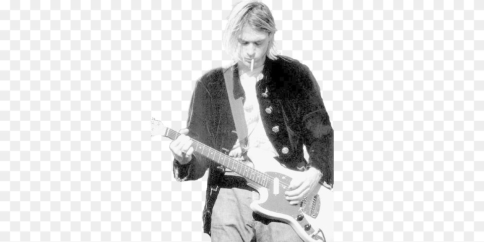 Kurt Cobain Nirvana And Grunge Image Kurt Cobain Wallpaper Smoking, Guitar, Musical Instrument, Adult, Man Png