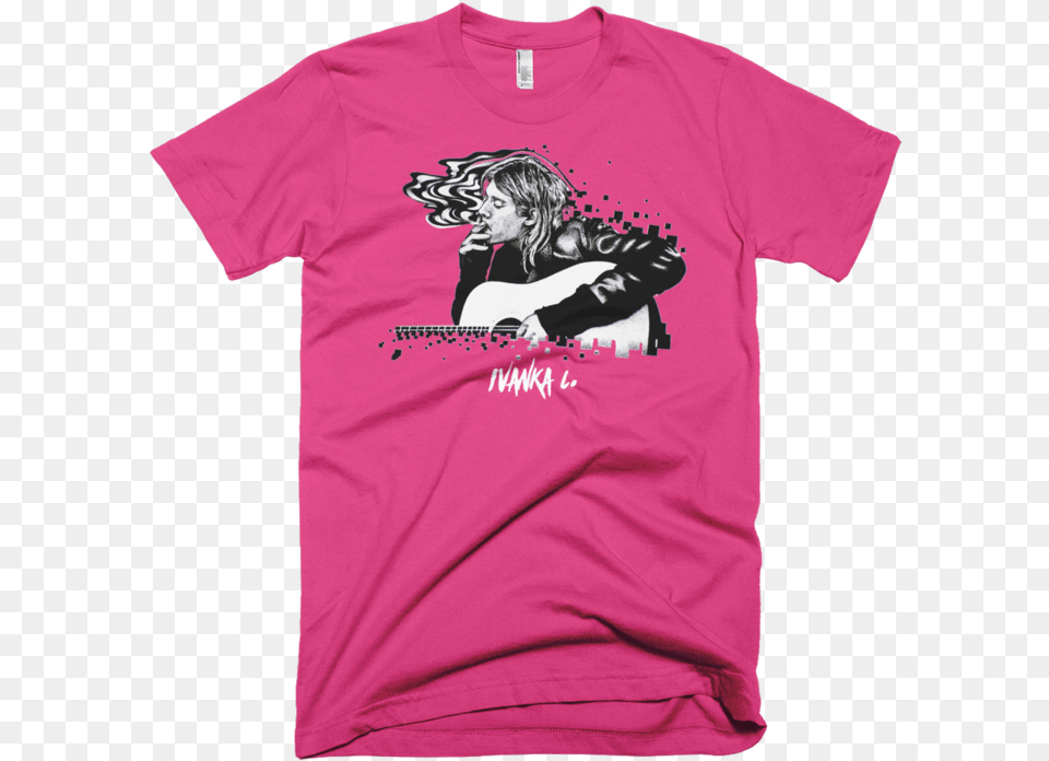 Kurt Cobain Smoking Unisex Graphic Crew T Shirt Ambassador Of Quan Shirt, Clothing, T-shirt, Adult, Male Png Image