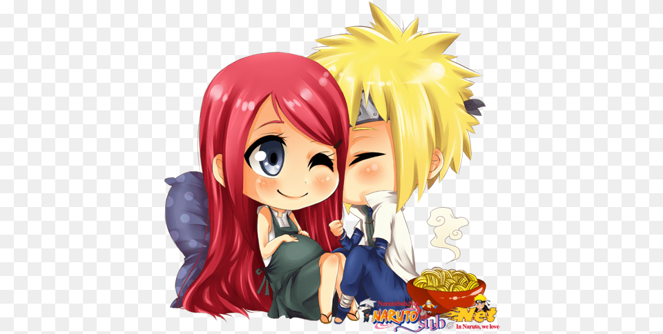 Kushina U0026 Minato Discovered By Leewy Chibi Minato And Kushina, Publication, Book, Comics, Adult Png