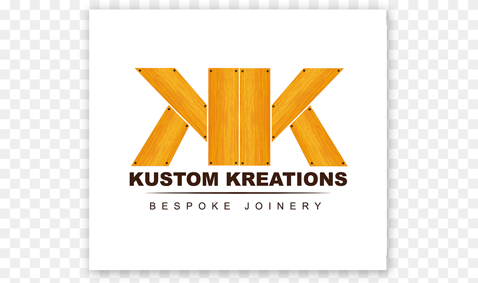 Kustom Kreations Bespoke Joinery Logo Design, Plywood, Wood, Fence, Advertisement Png Image