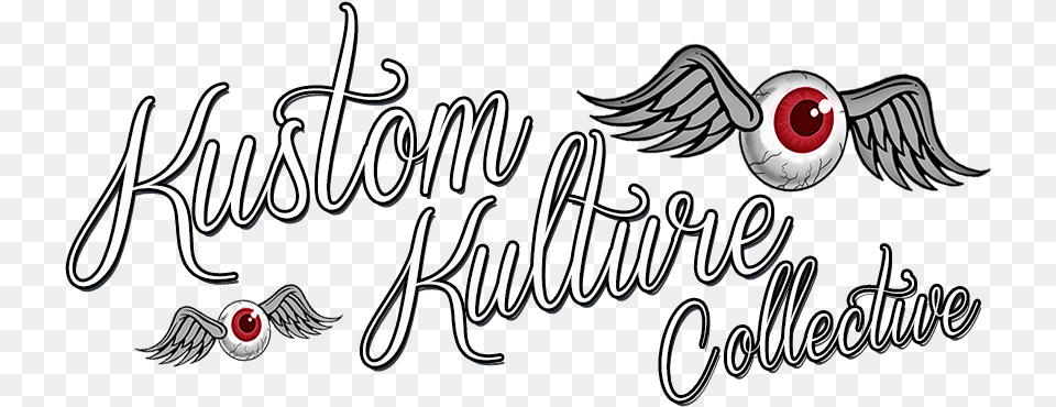 Kustom Kulture Collective Hot Rod Classic Cars Tattoo And Calligraphy, Text Free Transparent Png