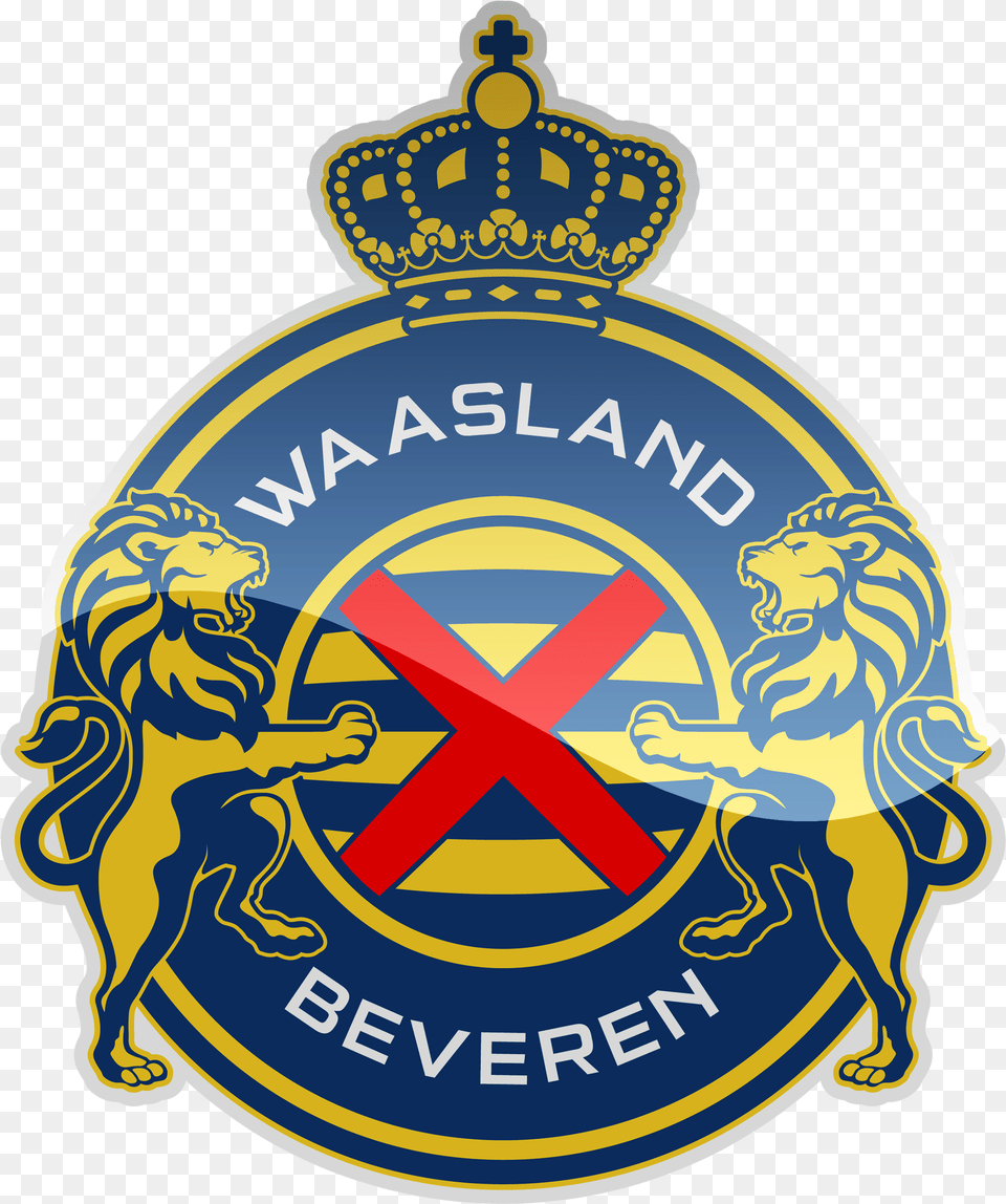 Kv Red Star Waasland Beveren Hd Logo Waasland Beveren Logo, Badge, Symbol, Emblem, Animal Png Image