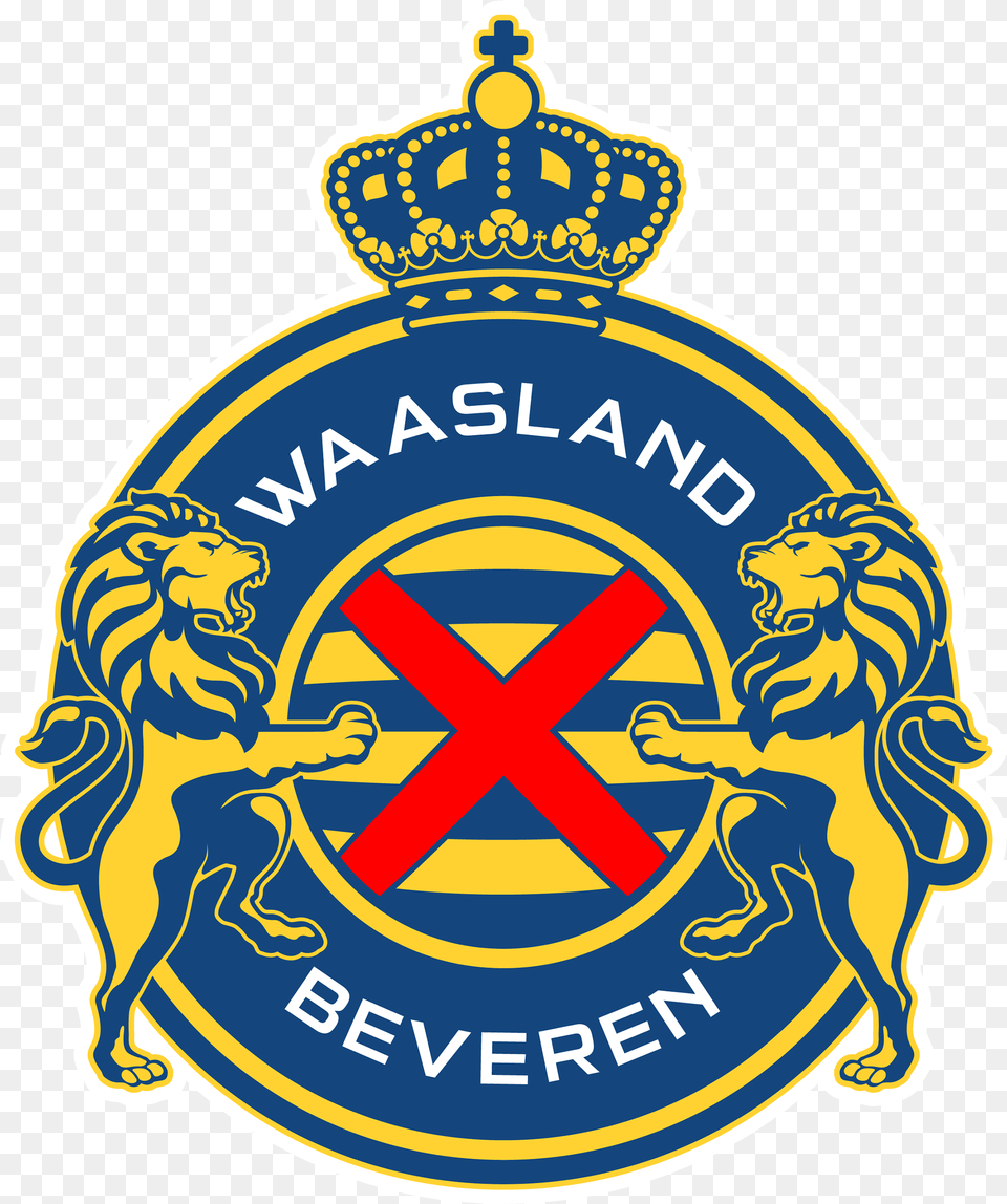 Kv Red Star Waasland Beveren Logo Kv Rs Waasland Beveren, Badge, Symbol, Emblem, Animal Free Png Download
