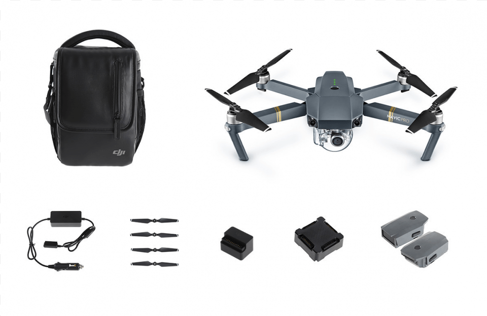 Kvadrokopter Dji Mavic Pro Combo Dji Mavic Pro Goggles, Accessories, Bag, Handbag, Adapter Free Png