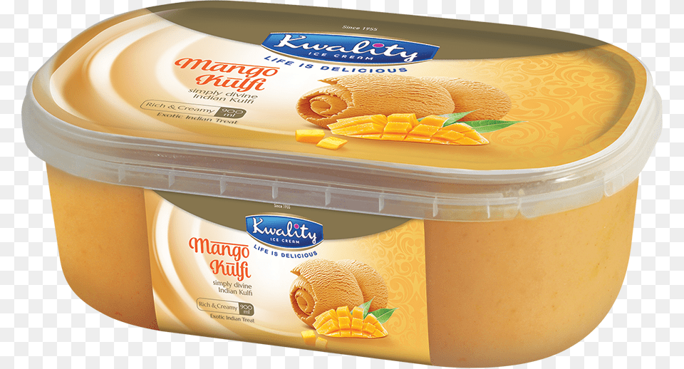 Kwality Mango Kulfi 900ml Almond Butter, Food Free Transparent Png