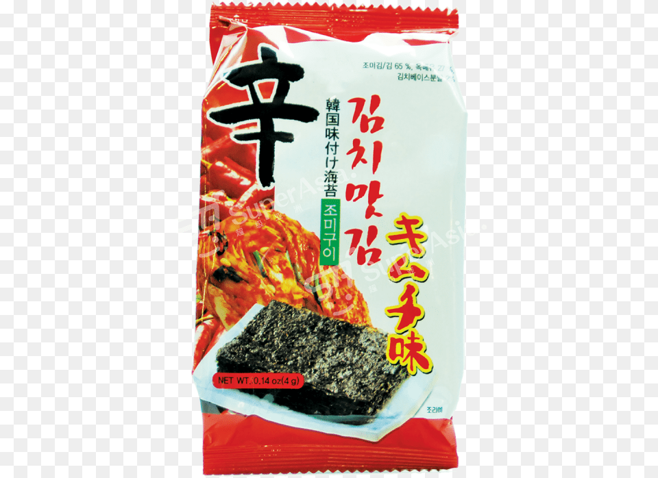 Kwangcheon Korean Style Kimchi Flavored Seaweed 4 G Nori Free Png