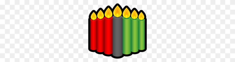 Kwanzaa Candles Icon, Candle, Dynamite, Weapon Png