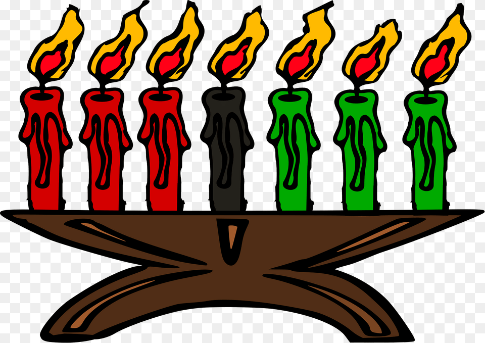 Kwanzaa Candles Kinara Clipart, Light, Fire, Flame Free Png Download