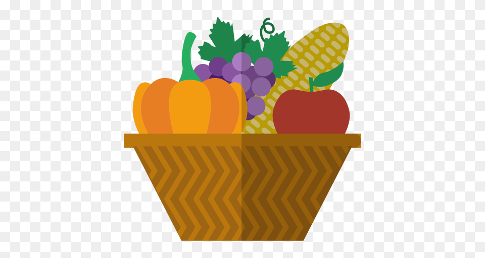 Kwanzaa Harvest Basket Icon, Food, Fruit, Plant, Produce Png