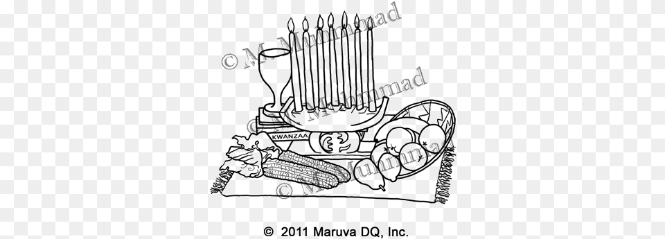 Kwanzaa Setting Maruvadq Menorah Png Image