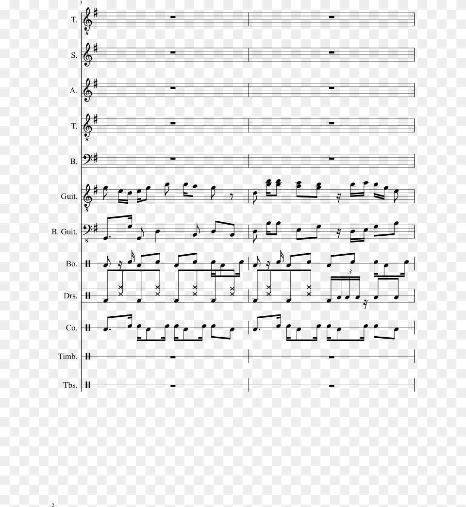 Kwanzaa Song Sheet Music Composed By Sohn 2 Of 28 Pages Sheet Music, Gray Png