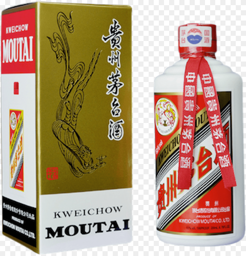 Kweichow Moutai Flying Fairy 53 200ml Flying Fairy Kweichow Moutai, Bottle, Food, Ketchup, Alcohol Png Image