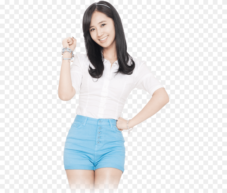 Kwon Yu Ri Beautiful Asian Girl, Sleeve, Blouse, Shorts, Clothing Free Png