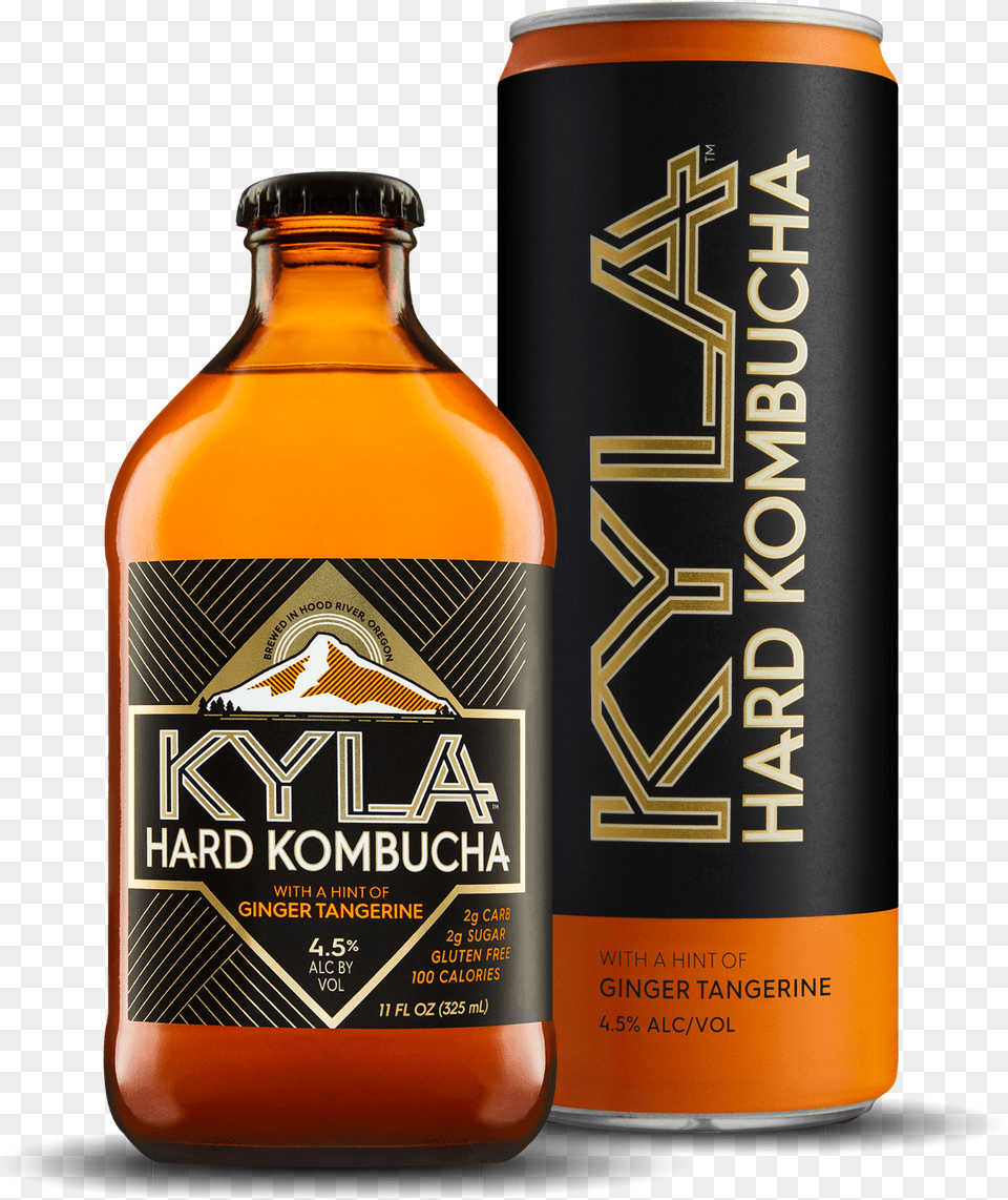 Kyla Hard Kombucha Hibiscus Lime, Alcohol, Beer, Beverage, Bottle Free Png