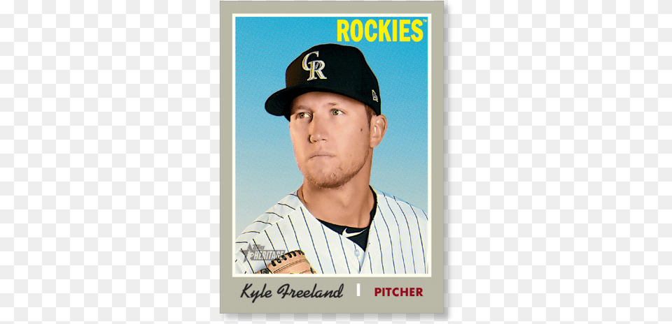 Kyle Freeland 2019 Heritage Baseball Base Poster Baseball Player, Team Sport, Team, Sport, Person Png